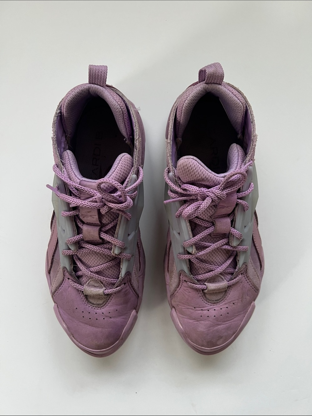 Women's Chunky Lavender Reebok x Cardi B Sneakers